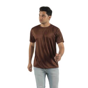 T Shirt Dri-Fit Half Sleeves Round Neck Plain
